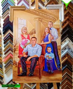 Семейный портрет под масло