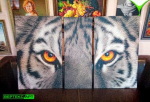 Модульная картина Глаза тигра